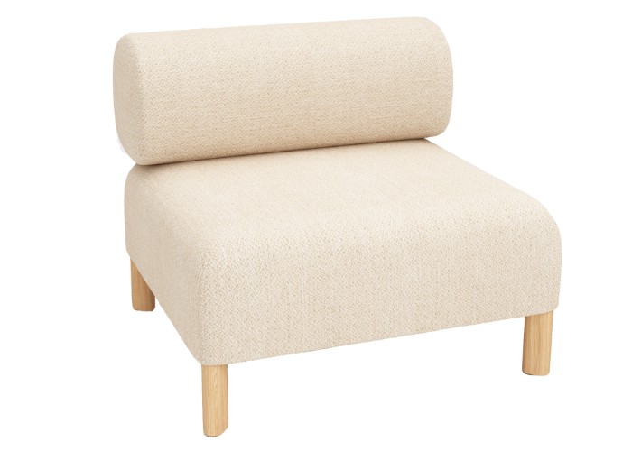 Pebble Single Seat Lounge - Bone